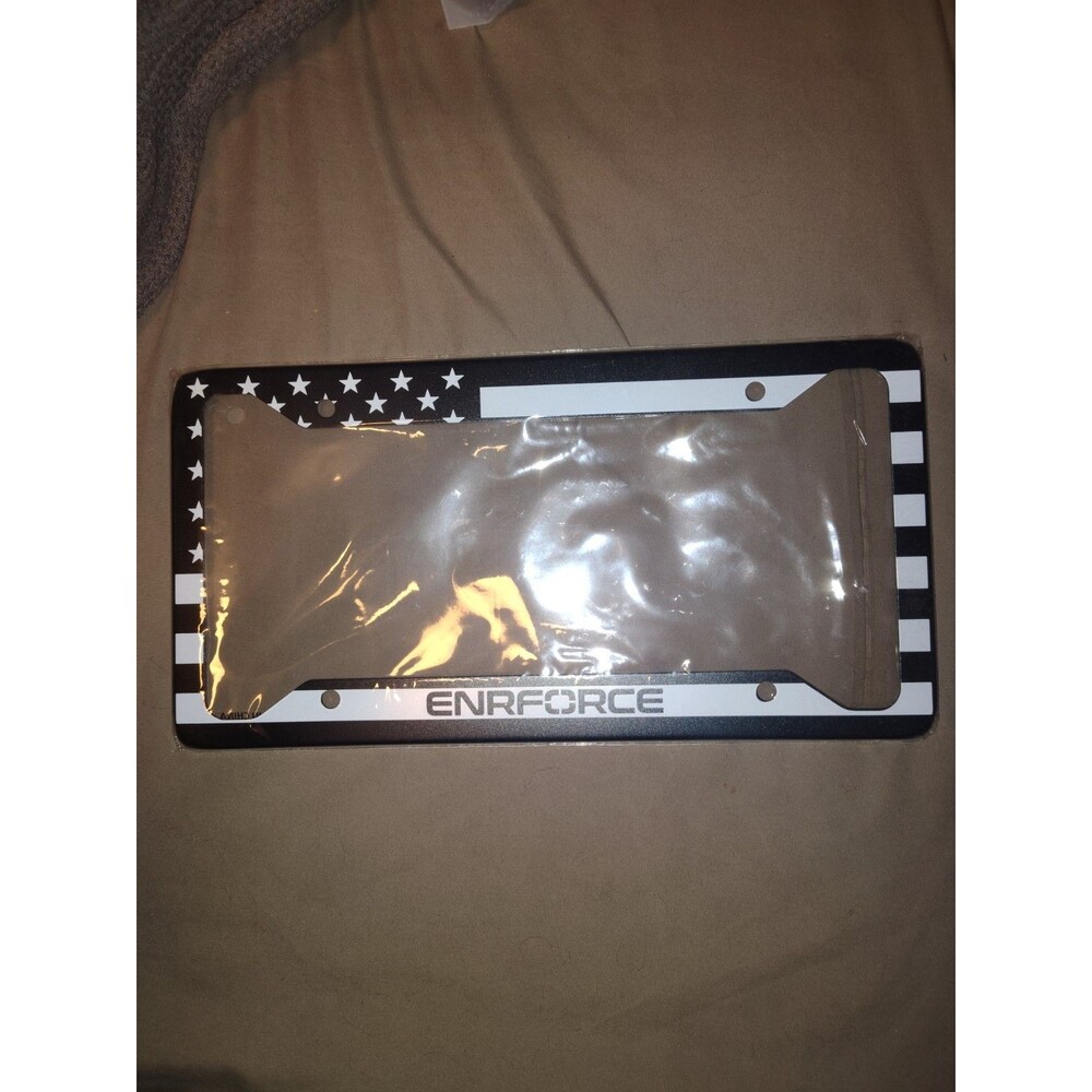 ENRFORCE License Plate Frame for Car Auto Truck SUV RV Trailer /+ Iron on